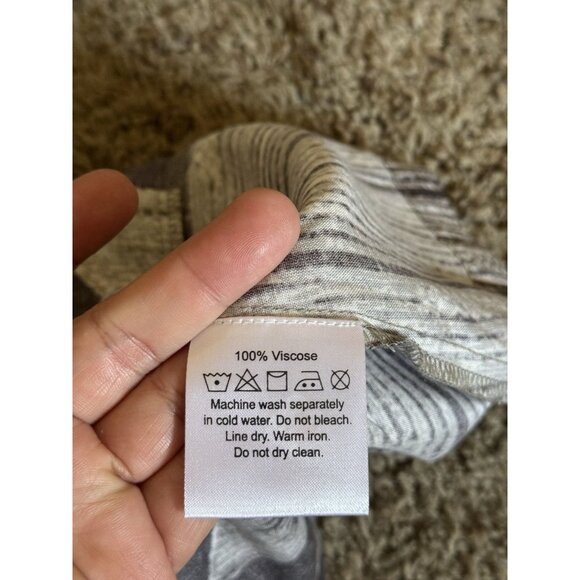 EARTHBOUND Geometric Pants Flare Bell Bottom Elastic Waist Boho Festival 28x29 M - Picture 7 of 14